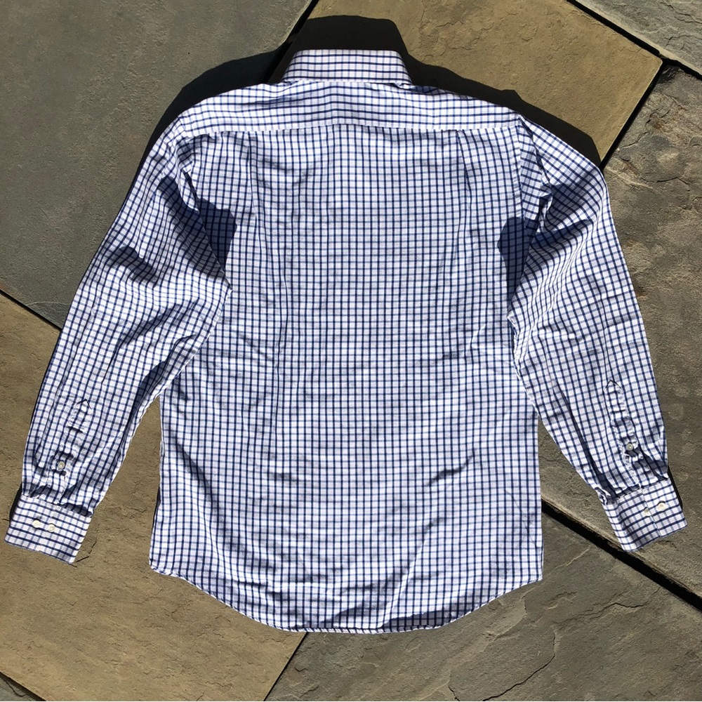 Vintage 90s Square Pattern Button Down Shirt - image 2